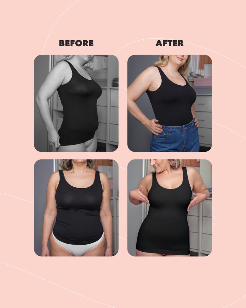 SHAPERMINT Compression Tank Cami - Tummy and Waist Control Body Shapewear Camisole for Women - Image 5